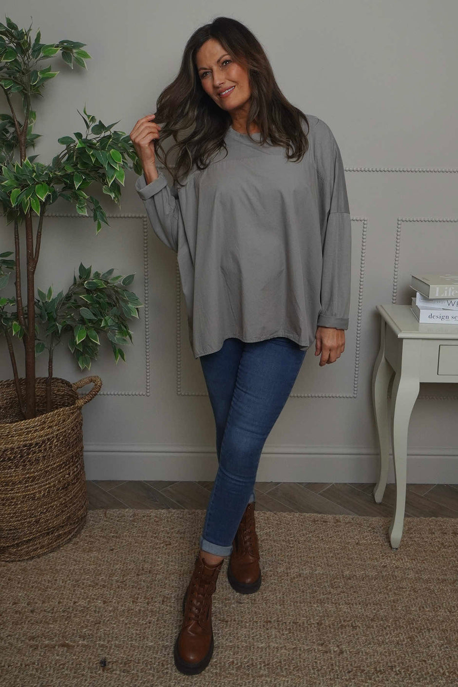 Dianne Cotton Top Mocha