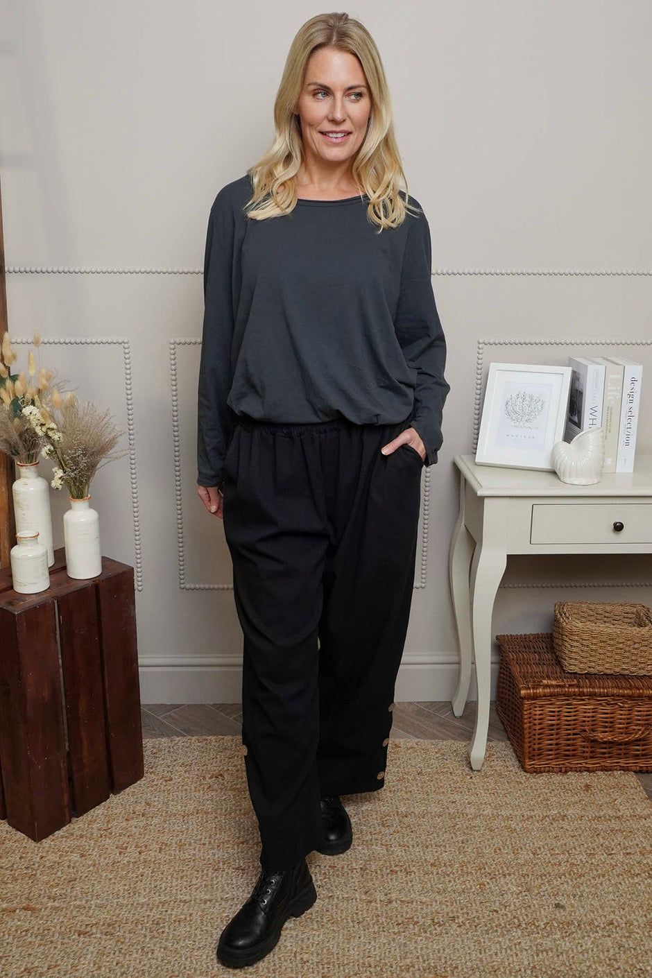 Nydia Trousers Black