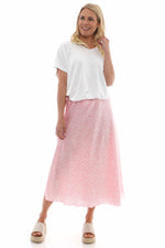 Ottilie Floral Print Skirt Pink Pink - Ottilie Floral Print Skirt Pink
