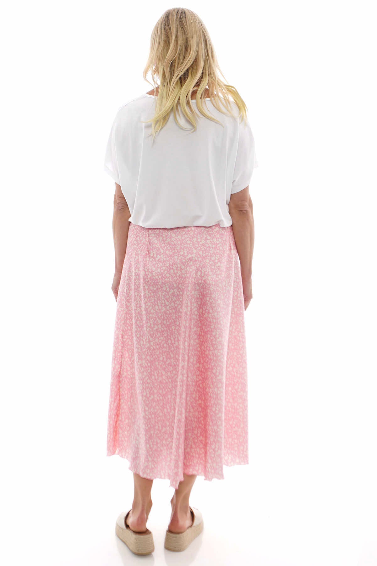 Ottilie Floral Print Skirt Pink