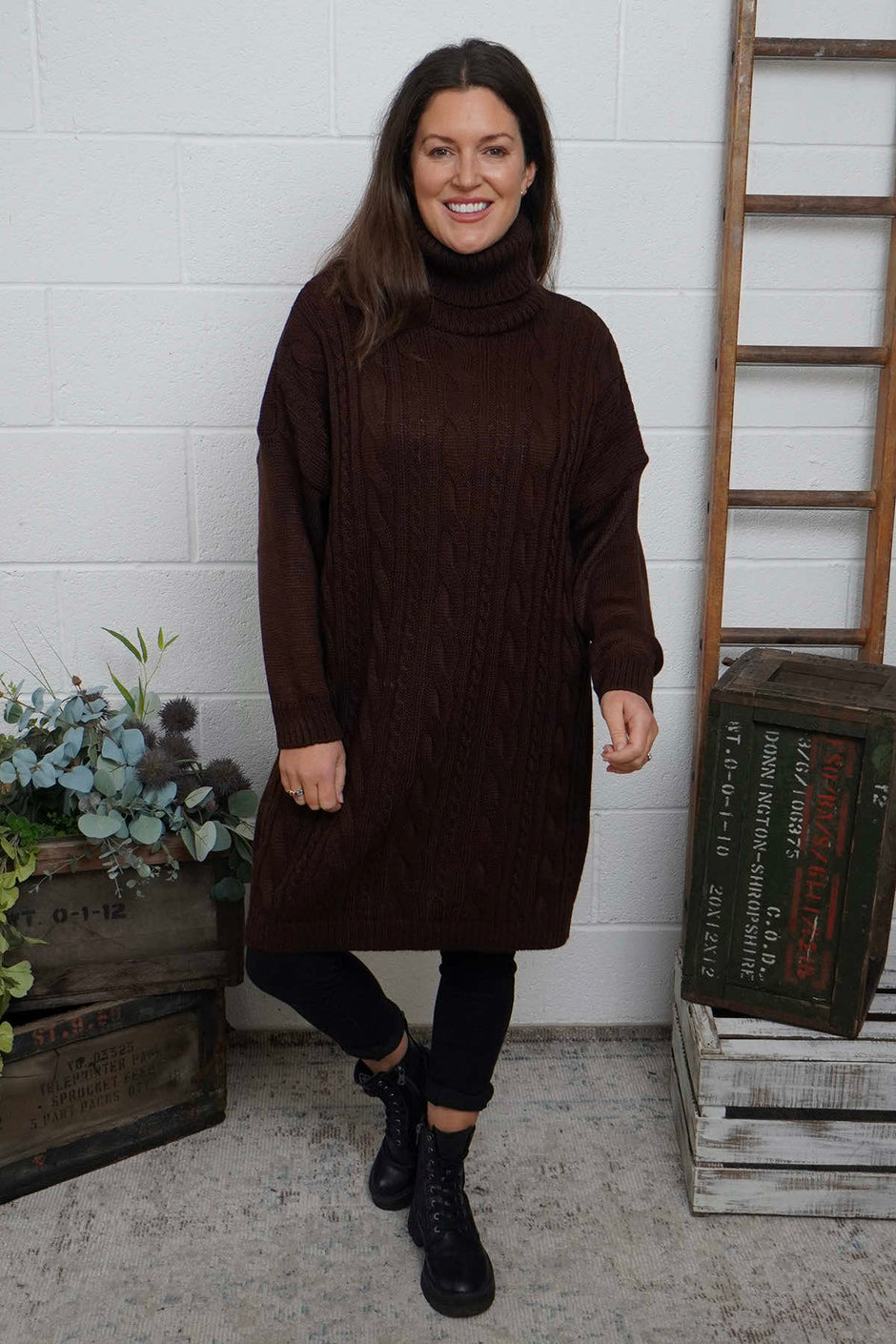 Moira Polo Knitted Jumper Cocoa