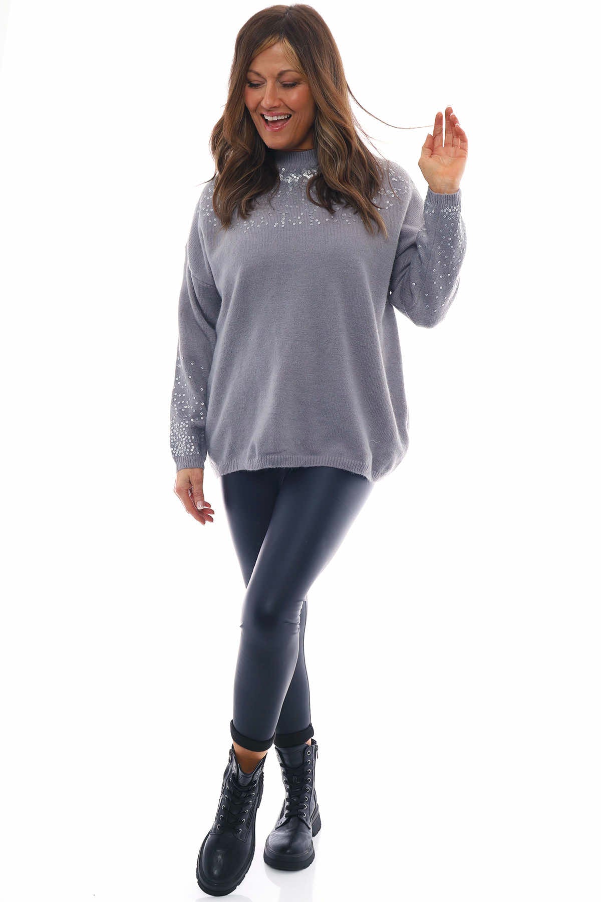 Kit and Kaboodal Skye Sequin Knit Jumper Kit and Kaboodal