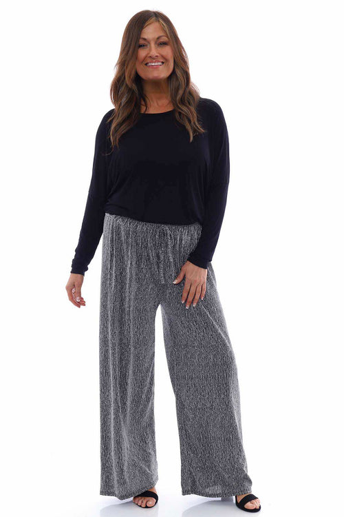 Cassie Sparkle Trousers Silver