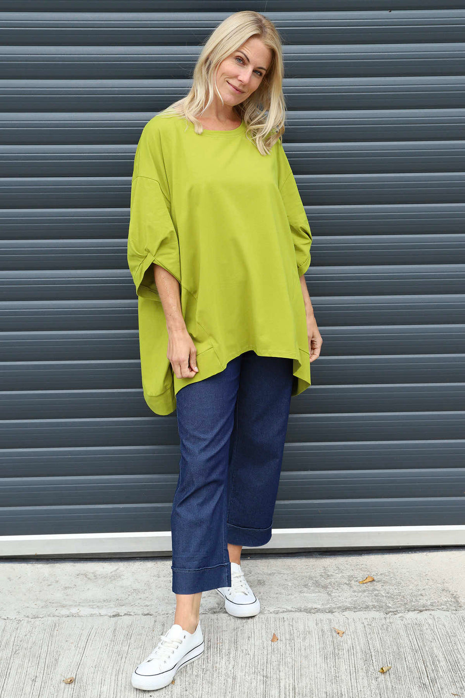 Bianca Cotton Top Olive