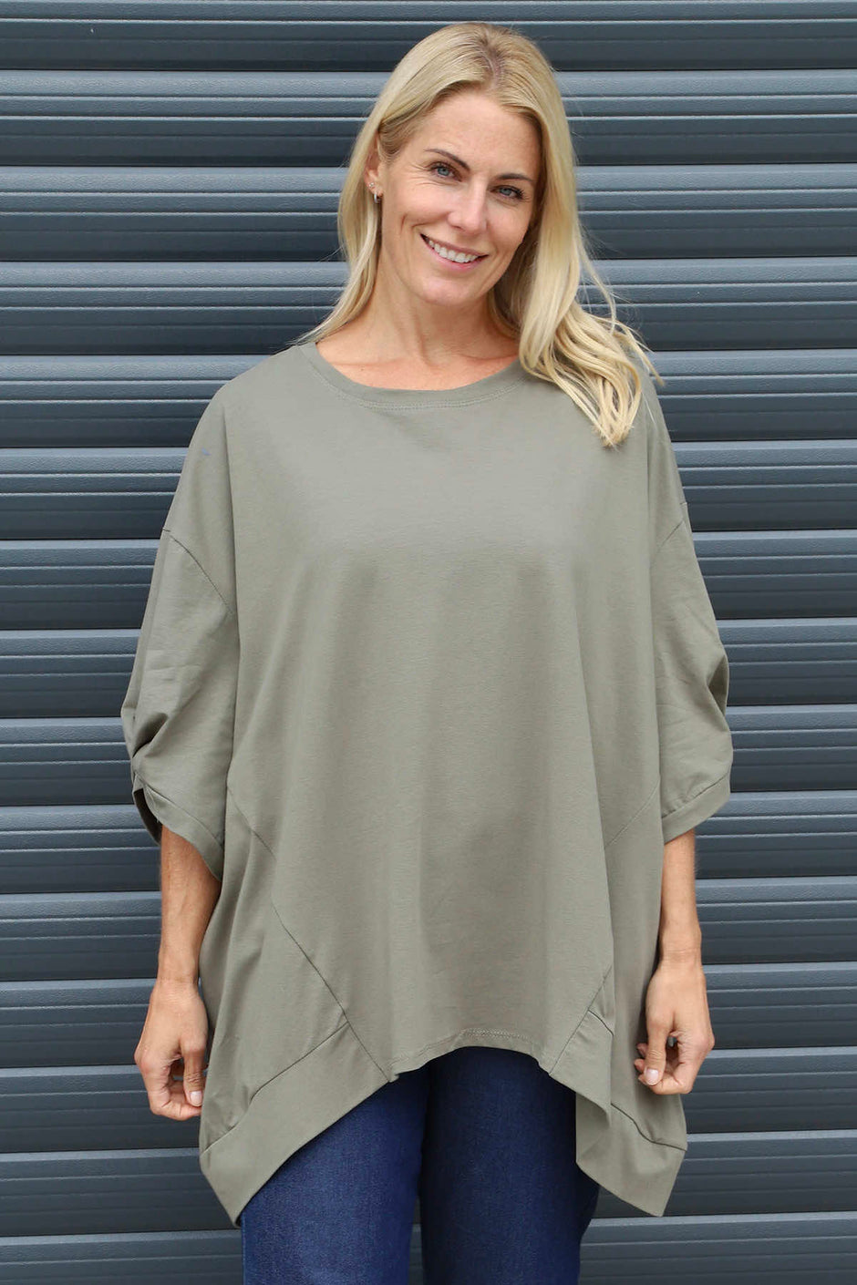 Bianca Cotton Top Khaki