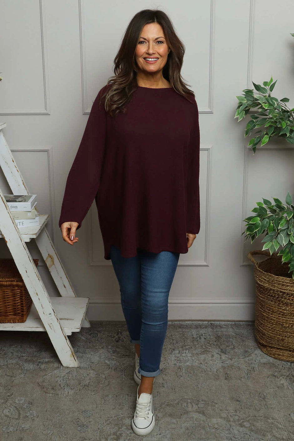 Alazne Jumper Burgundy