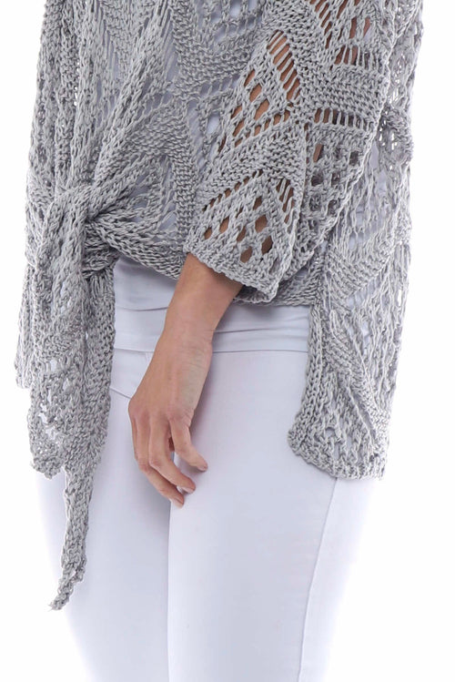 Ardelle Crochet Top Grey - Image 4