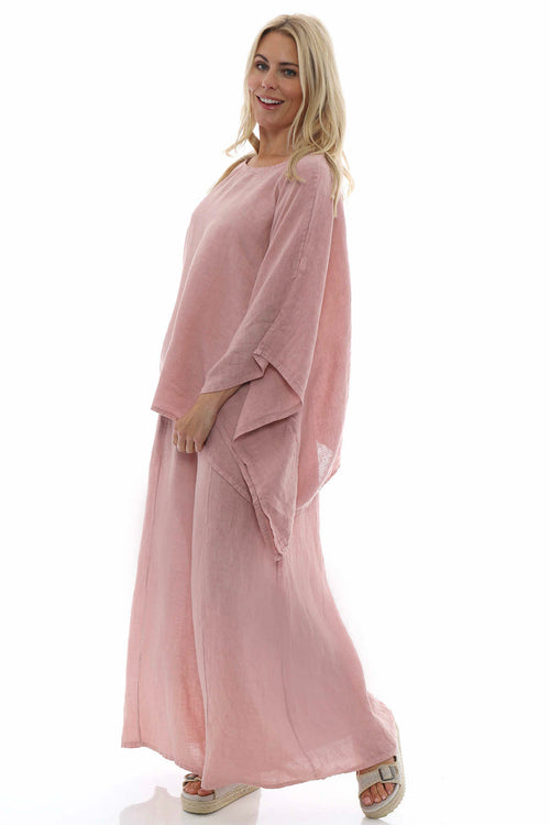 Brietta Linen Trousers Pink - Image 8