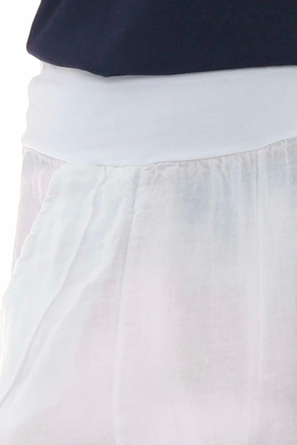 Brietta Linen Trousers White