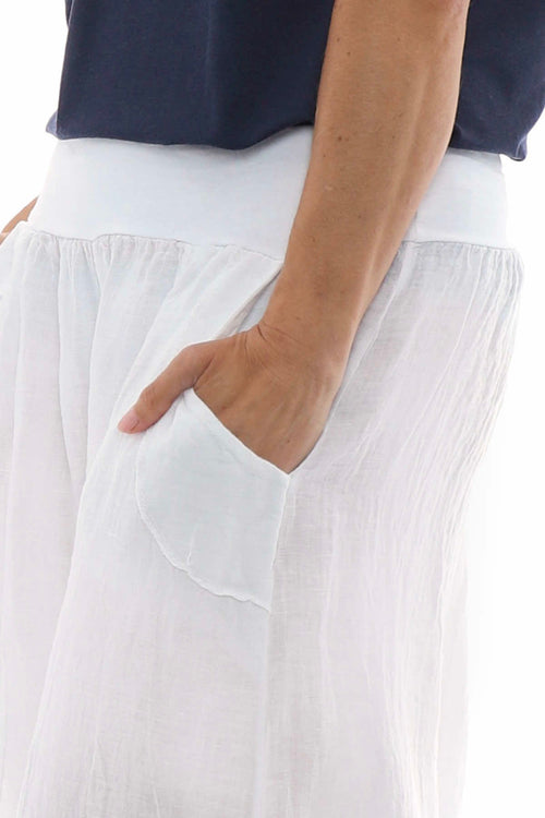 Brietta Linen Trousers White - Image 5