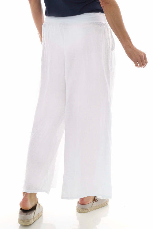 Brietta Linen Trousers White - Image 7