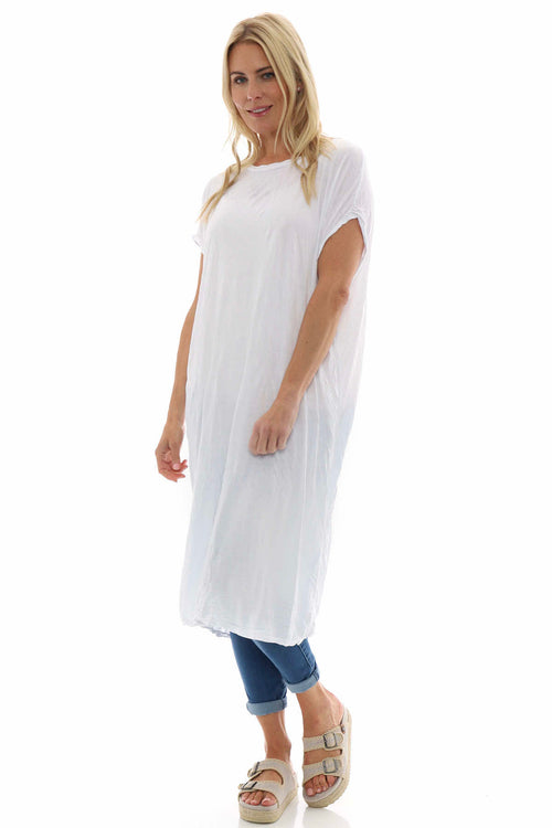 Cindie Crinkle Dress White - Image 2