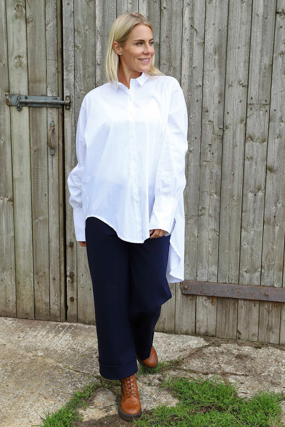 Natalie Cotton Shirt White