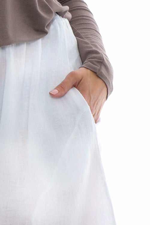 Toni Linen Trousers White - Image 4