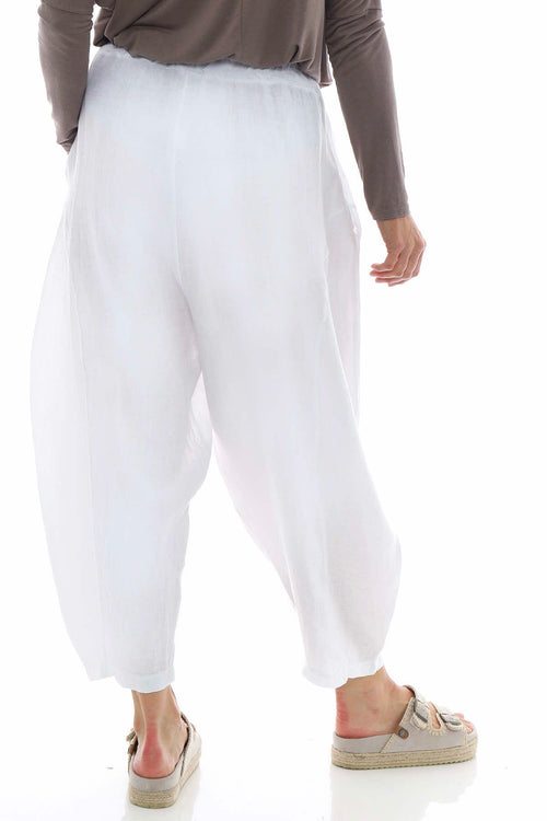 Toni Linen Trousers White - Image 7