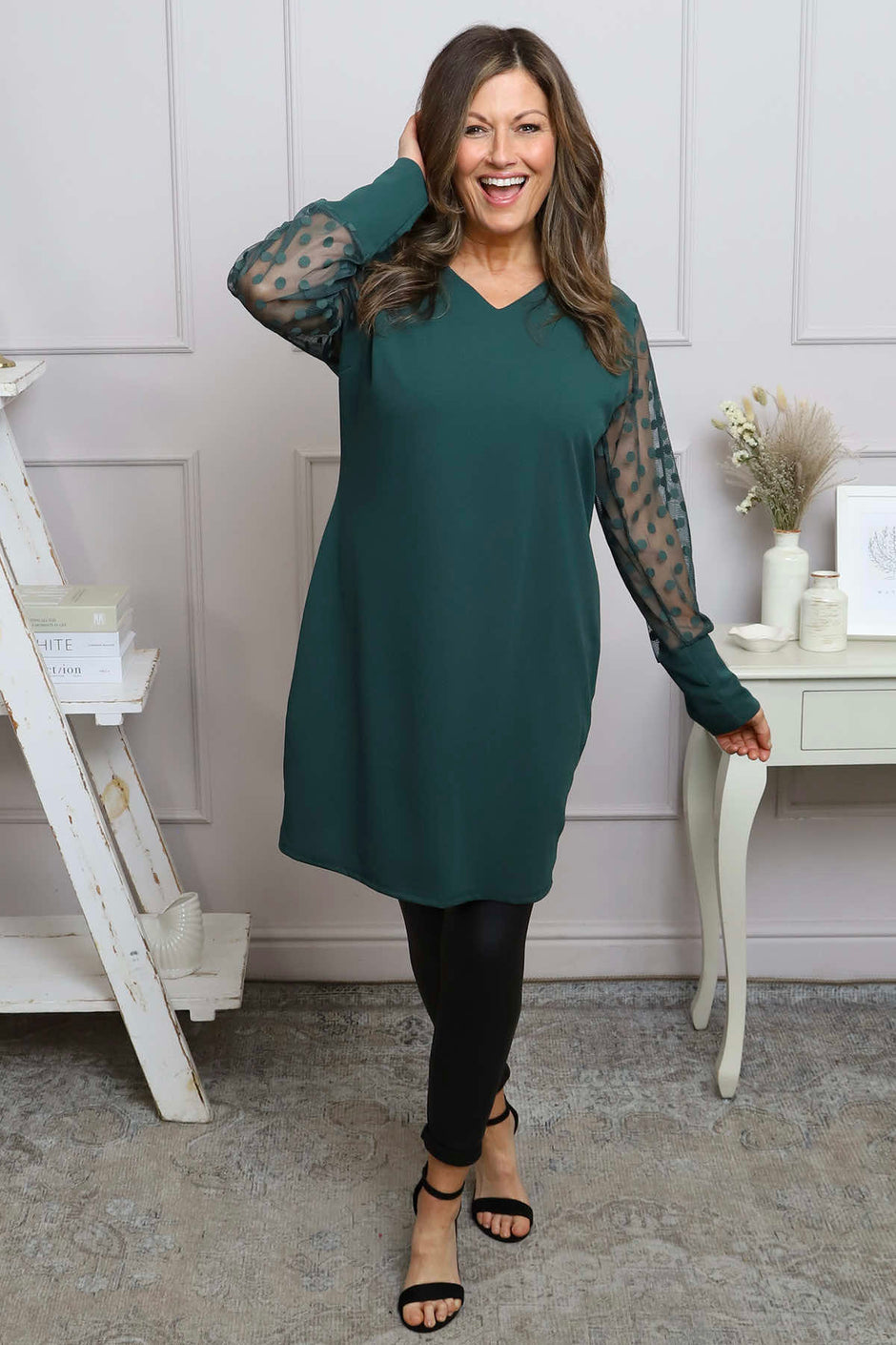 Reagan Tunic Bottle Green