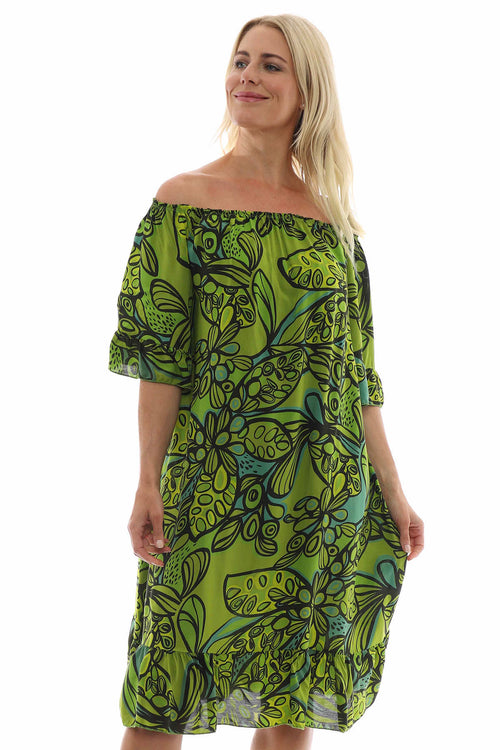 Chesca Print Tunic Lime