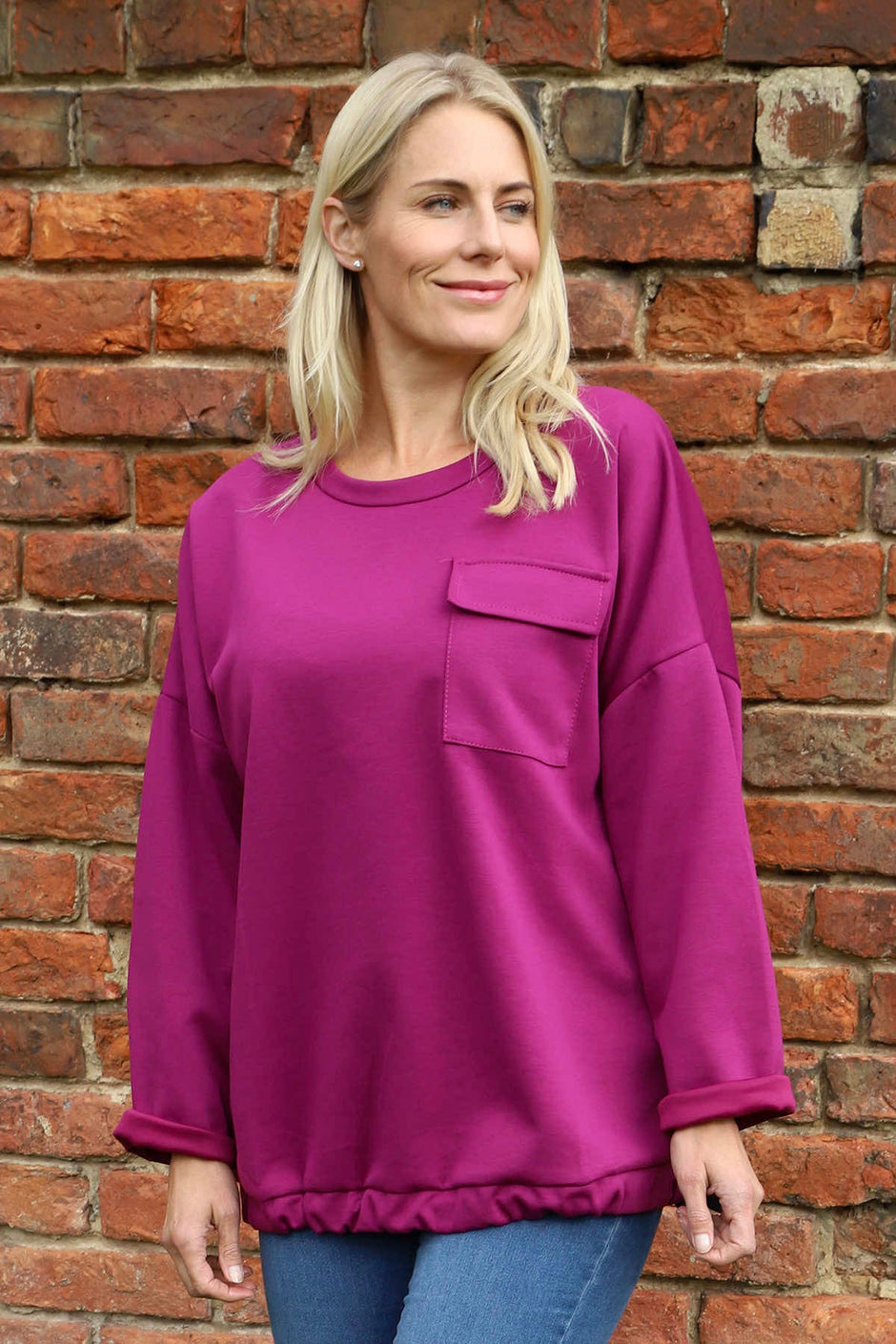 Tania Pocket Top Berry