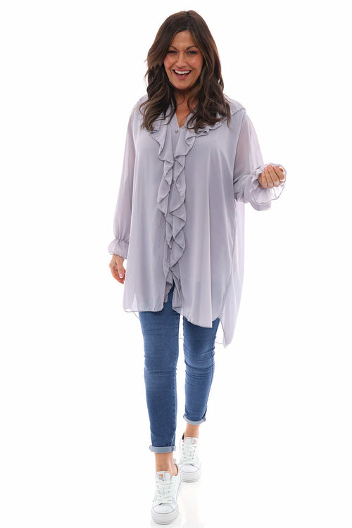 Dorota Shirt Tunic Grey - Image 1