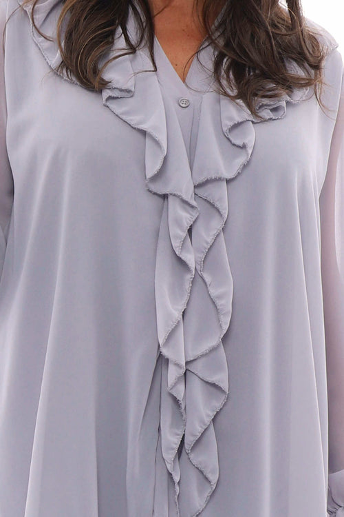 Dorota Shirt Tunic Grey - Image 3