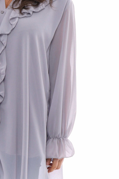 Dorota Shirt Tunic Grey - Image 4
