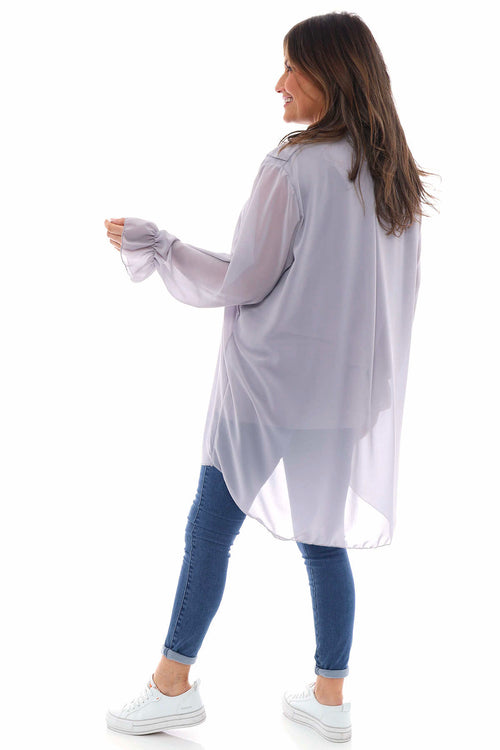 Dorota Shirt Tunic Grey - Image 6