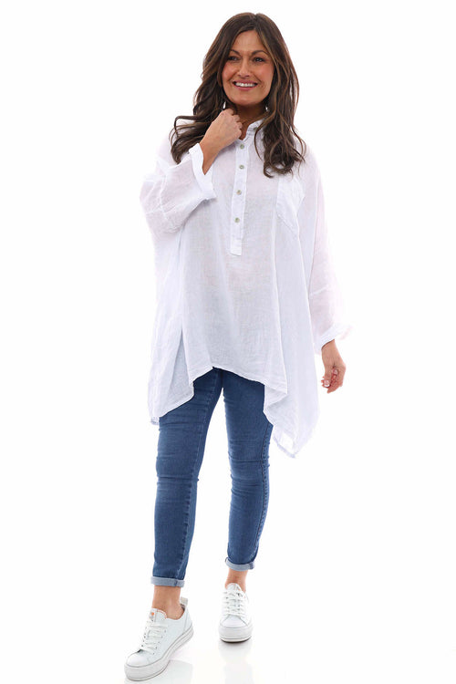 Par Linen Shirt White - Image 1