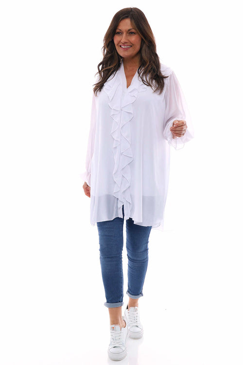 Dorota Shirt Tunic White - Image 1