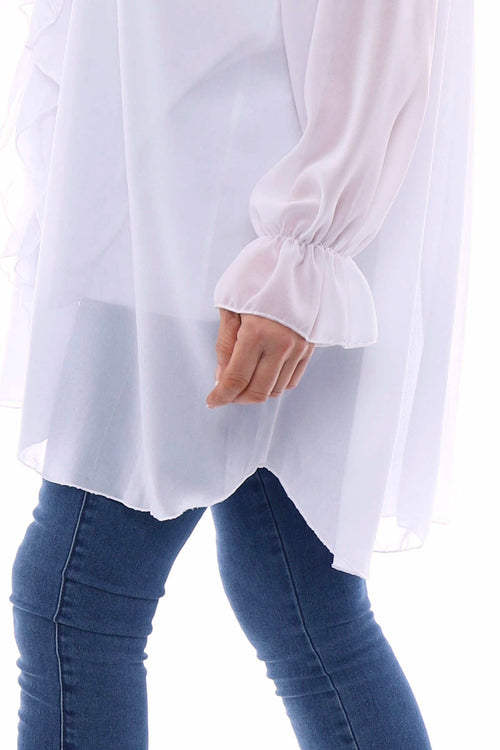 Dorota Shirt Tunic White - Image 5