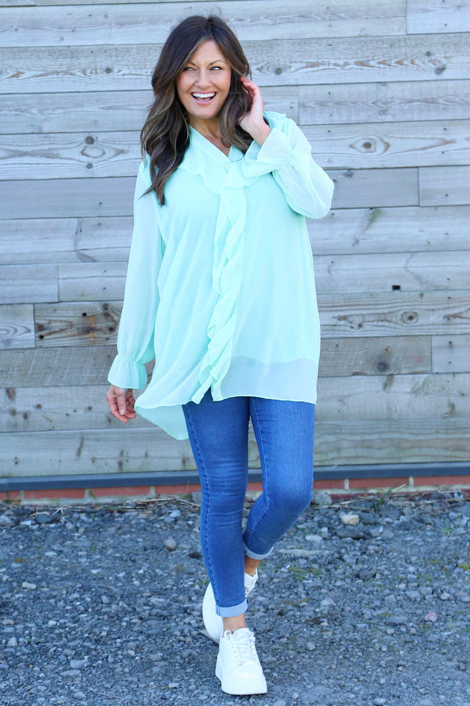 Dorota Shirt Tunic Mint