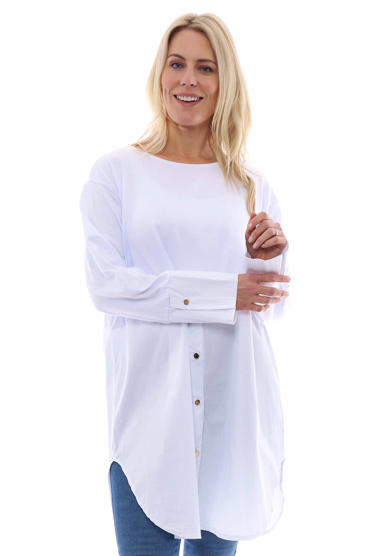Arwen Cotton Shirt White