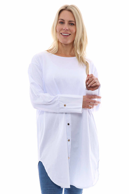 Arwen Cotton Shirt White - Image 2