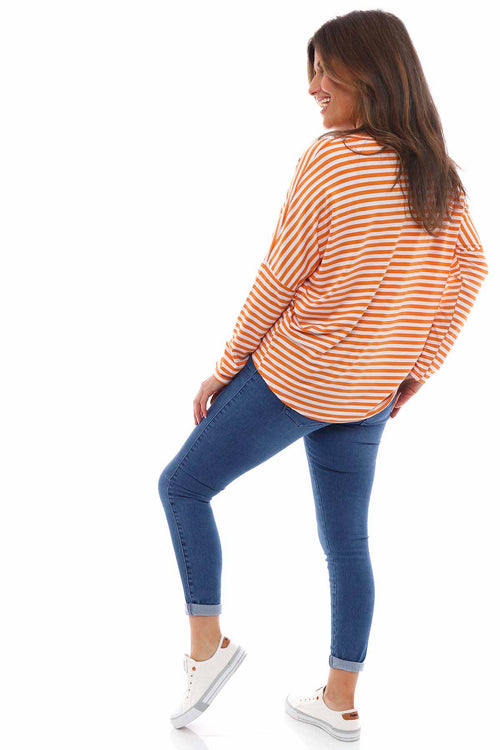 Basic Stripe Sweat Orange - Image 6