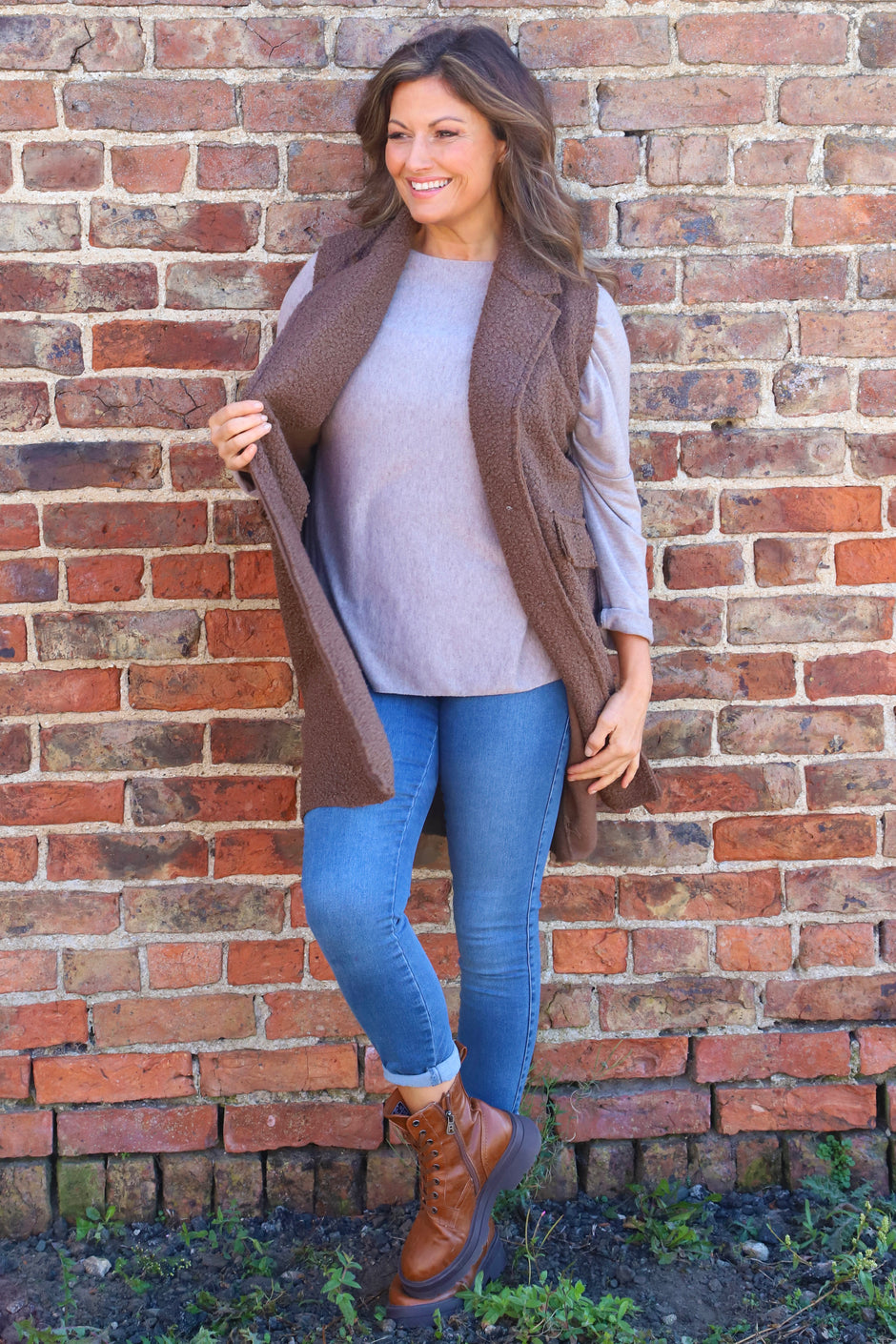 Nori Boucle Gilet Nutmeg