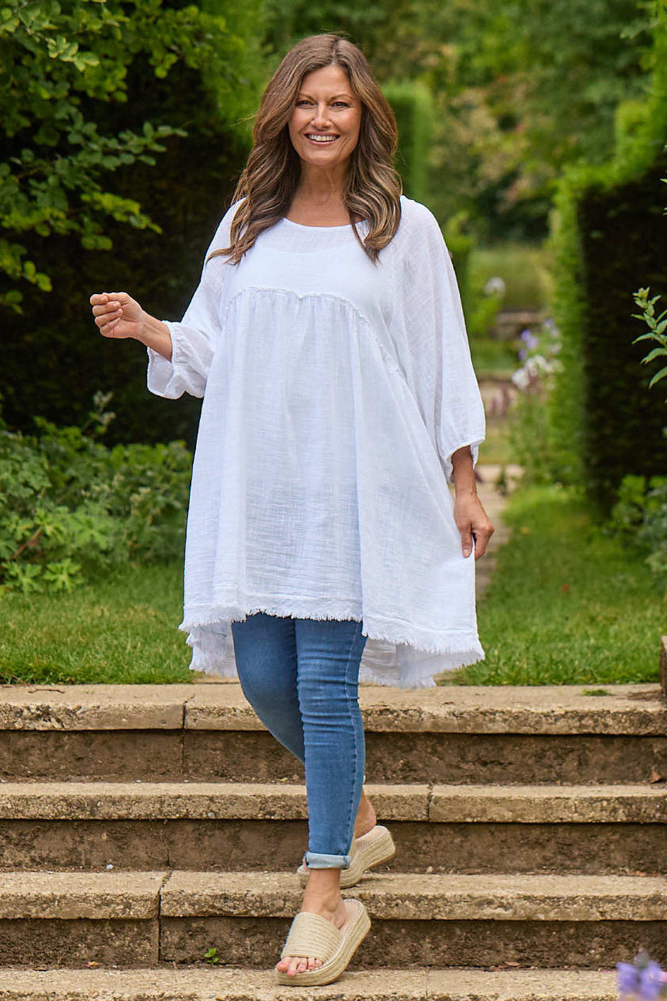 Kadenzia Cotton Tunic White