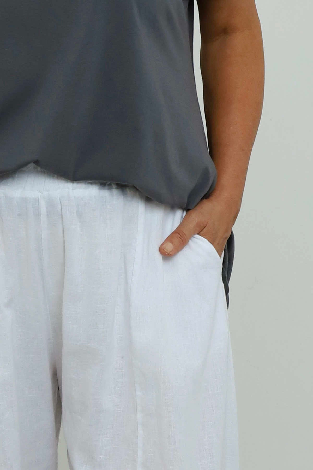Ratana Linen Trousers White