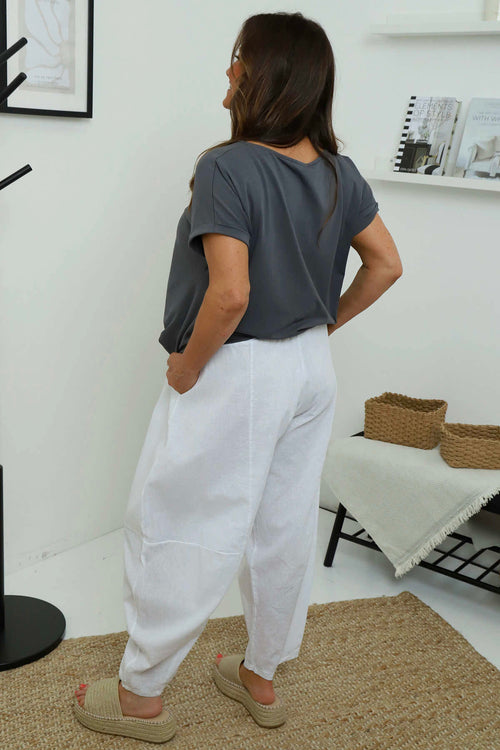 Ratana Linen Trousers White - Image 4