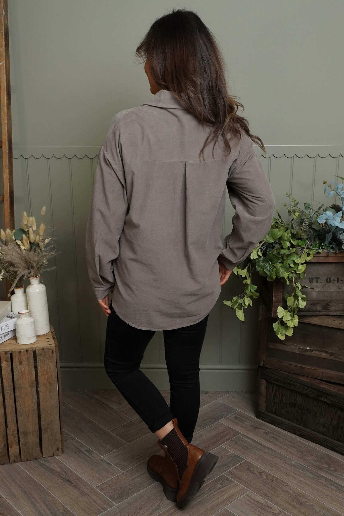 Tonya Needlecord Jacket Mocha