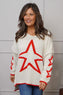 Kimbra Star Knitted Jumper Stone
