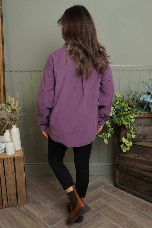 Tonya Needlecord Jacket Mauve - Image 5