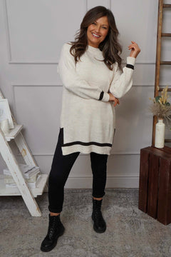 Suzette Knitted Jumper Stone