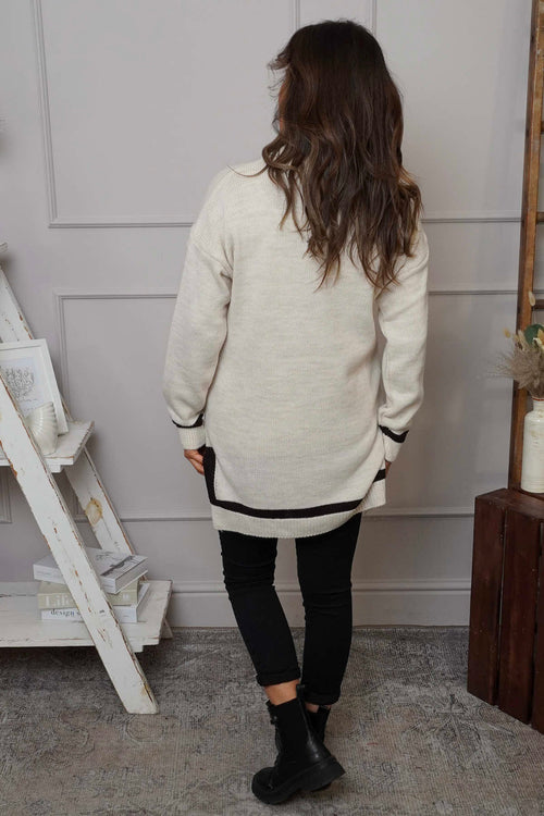 Suzette Knitted Jumper Stone - Image 4