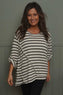 Abbie Stripe Knit Top Stone