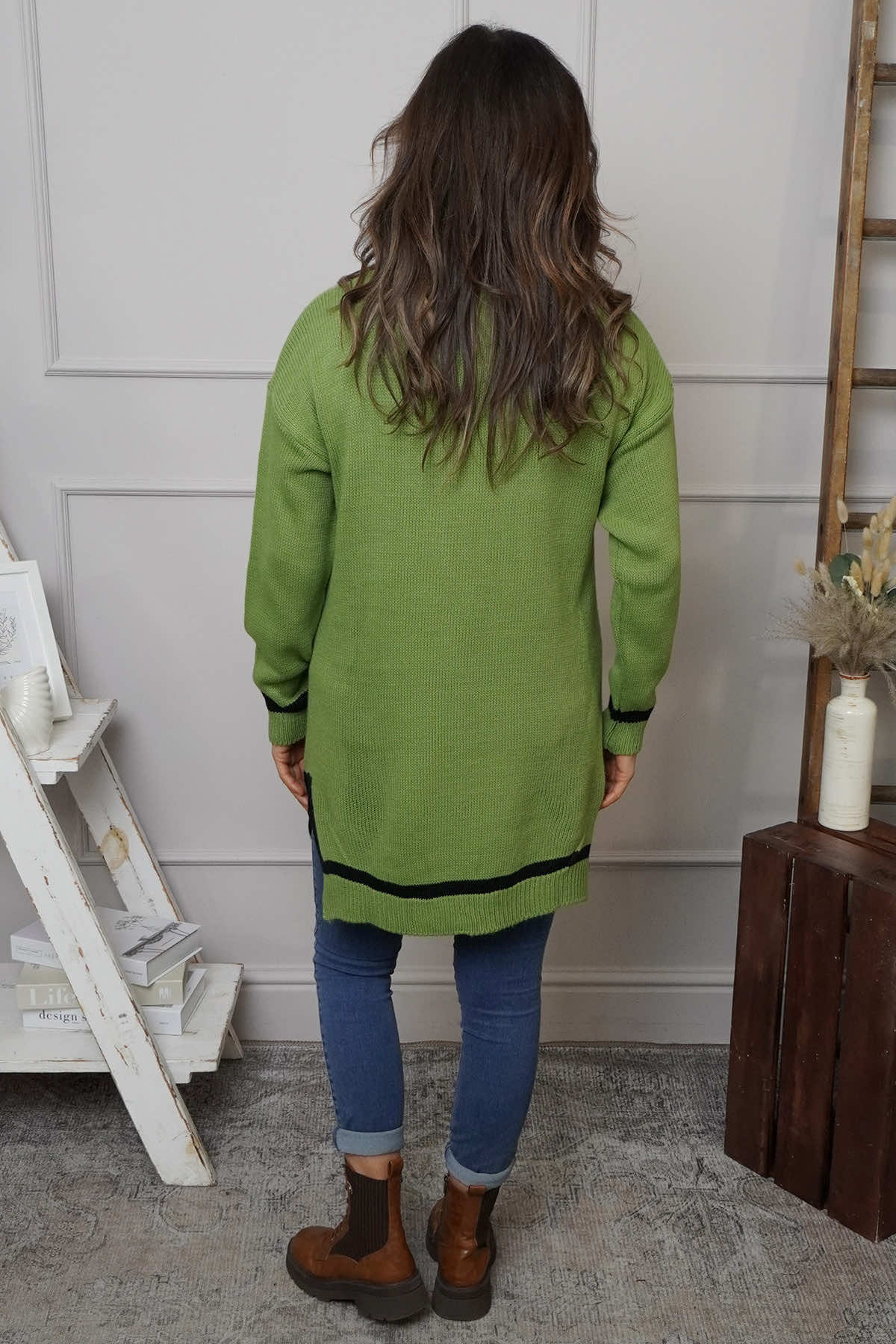 Suzette Knitted Jumper Green