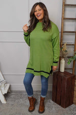 Suzette Knitted Jumper Green Green - Suzette Knitted Jumper Green