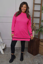 Suzette Knitted Jumper Fuchsia Fuchsia - Suzette Knitted Jumper Fuchsia