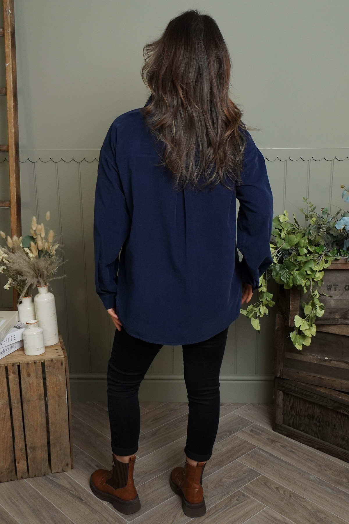 Tonya Needlecord Jacket Navy