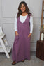 Cara Needlecord Dress Purple