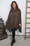 Posy Cowl Oversized Cotton Top Cocoa