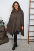 Posy Cowl Oversized Cotton Top Cocoa